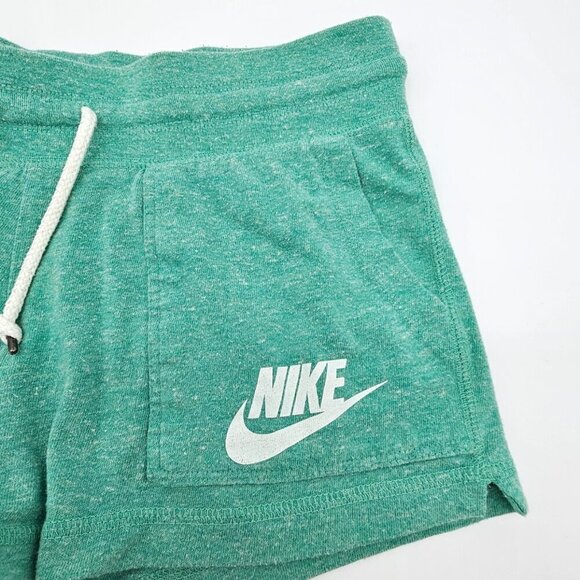 Nike Shorts Women's Small, Green, Lightweight Lounge, Cotton Blend - Picture 3 of 15